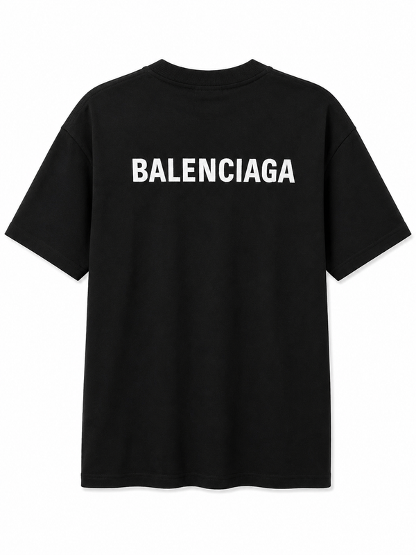 Мъжка Oversize тениска Balenciaga Logo – Black