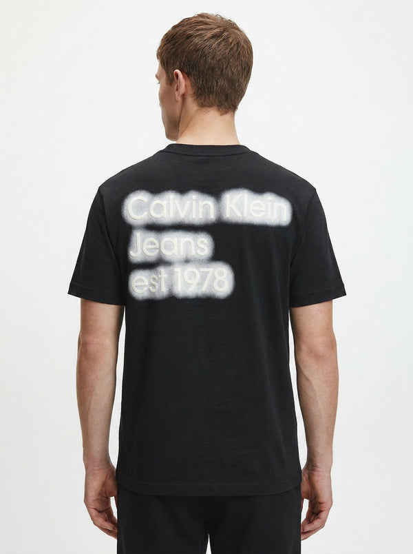 Мъжка тениска Calvin Klein Monogram Logo – Black