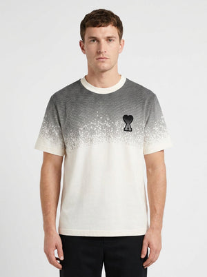 Мъжка тениска Ami Paris Heart Logo – White/Grey