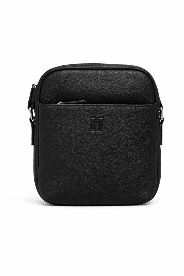 Мъжка кожена чанта Hermès – Men’s Black Leather Crossbody Bag