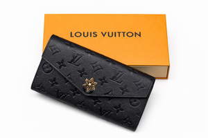 Дамски  портфейл Louis Vuitton Monogram Empreinte Sarah Wallet – Black