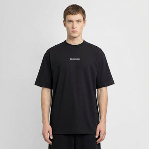 Мъжка Oversize тениска Balenciaga Logo – Black