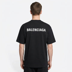 Мъжка Oversize тениска Balenciaga Logo – Black